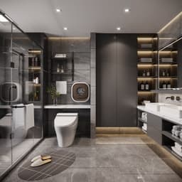 Modern decor style project in Moscow, Russia: 1800 sqm space thumbnail 22